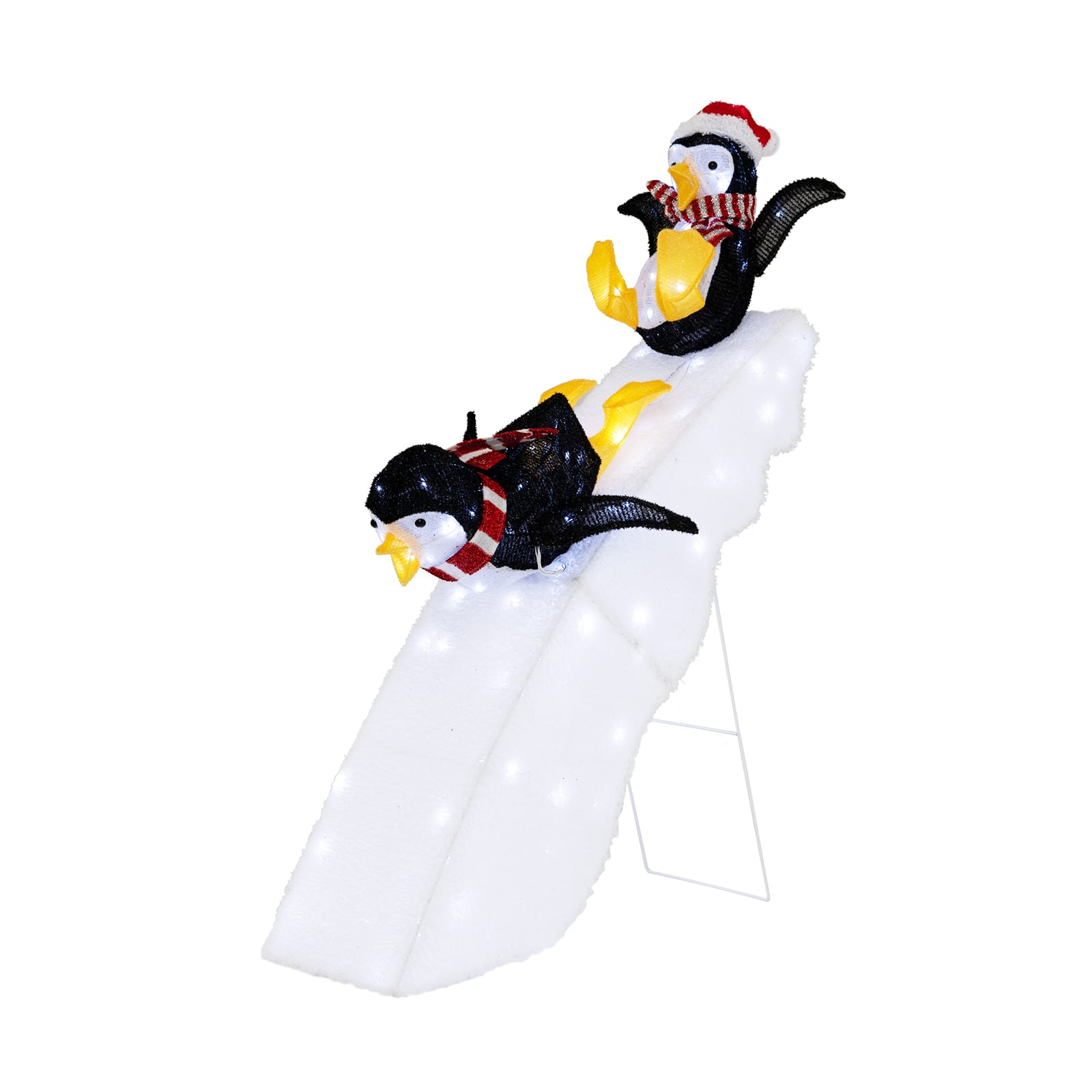 WELLFOR - 4 ft Lighted Christmas Penguin Ice Skating Decoration with 130 LEDs - White price history on PriceWatchPro