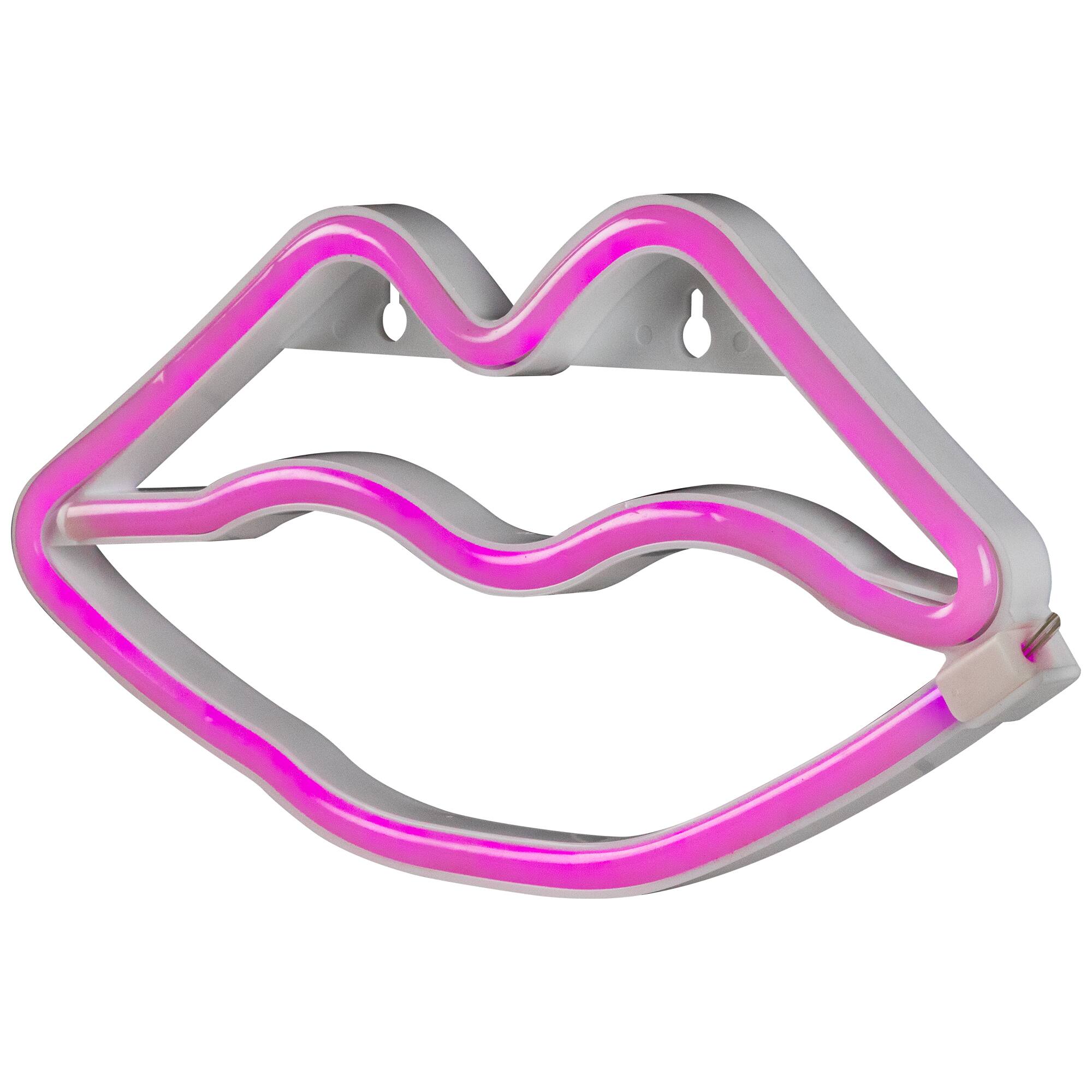 Alt View 4. Northlight - LED Lips Neon Lighted Wall Art - 10.5" - Pink - Pink.