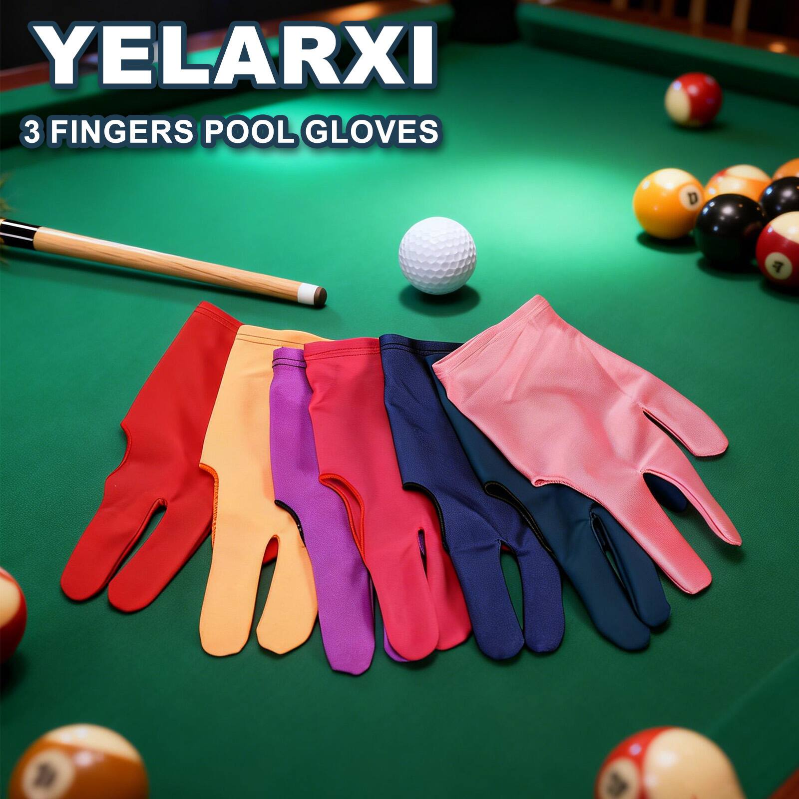 YELARXI  
3 FINGERS POOL GLOVES