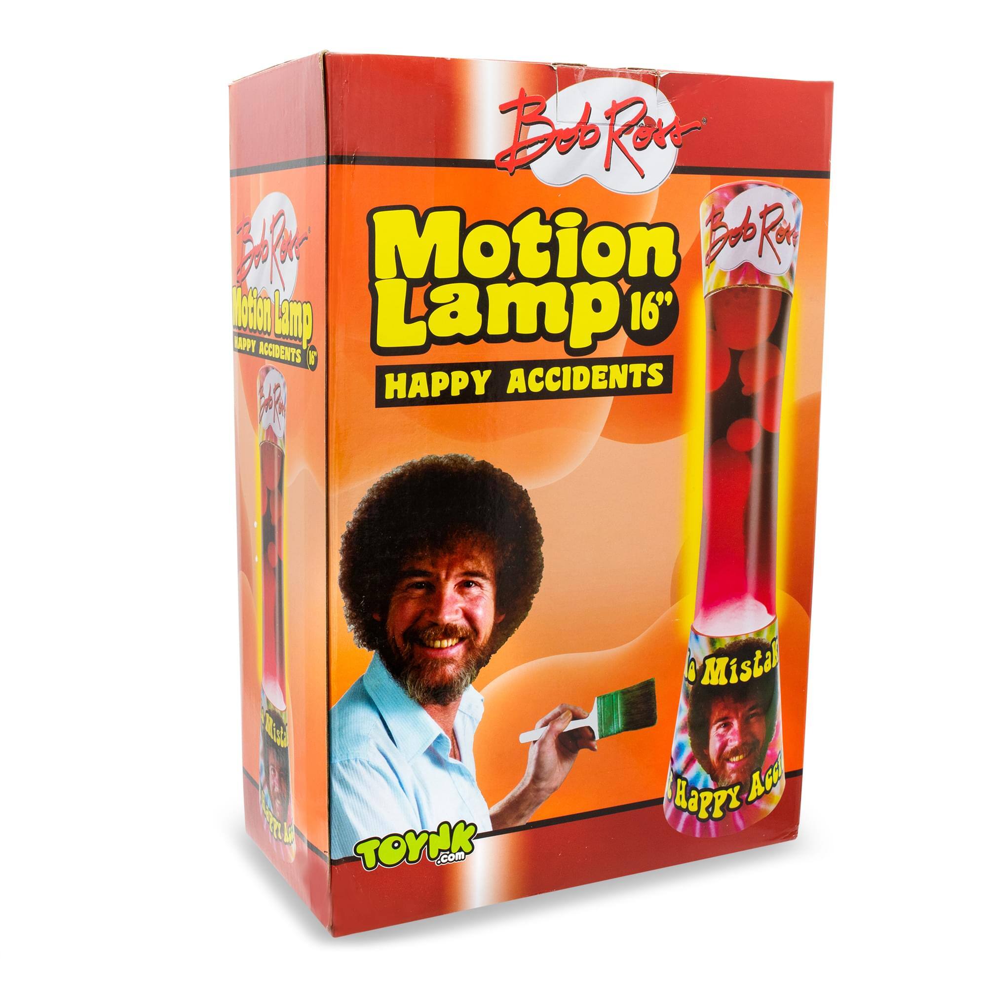 Bob Ross  
Motion Lamp 16"  
Happy Accidents  

Bob Ross  
Motion Lamp  
Happy Accidents  

Mistake  
Happy Accident  

TOYNK.com