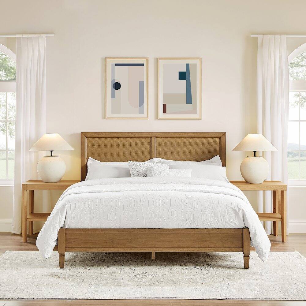 Alt View 5. Crosley Furniture - Katia Queen Bed Driftwood - Headboard - Driftwood.