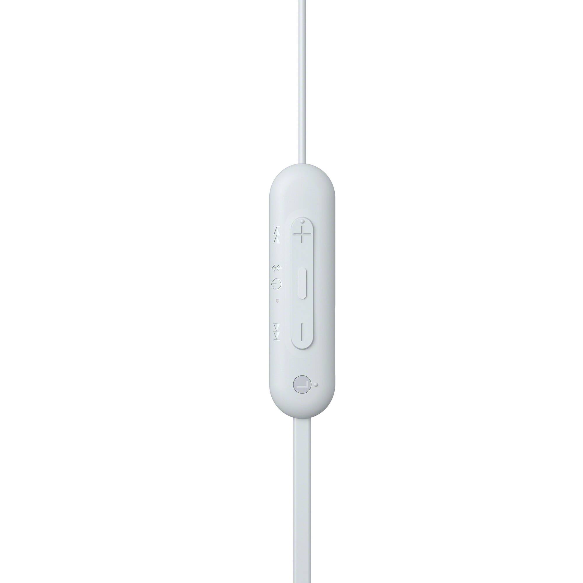 Back. Sony - Sony WI-C100 Wireless In-ear Headphones (White) - White.