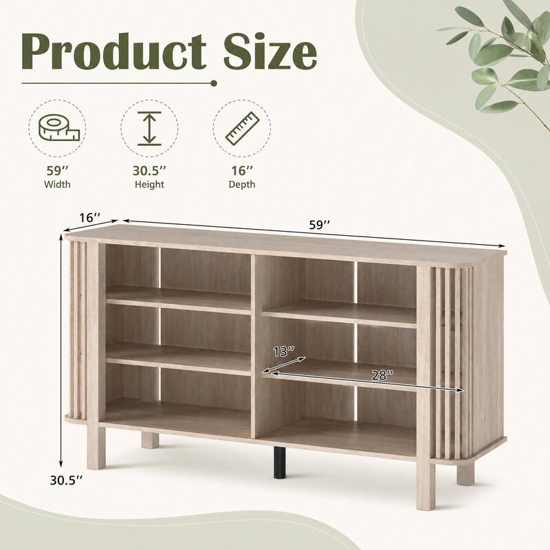 Product Size
59" Width
30.5" Height
16" Depth
16"
59"
13"
28"
30.5"