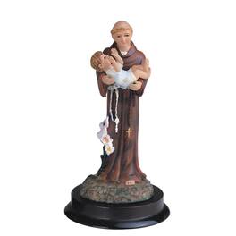 FC Design - 5"H Saint Anthony Holding Child Jesus Anthony of Padua Holy Figurine Statue Office Desk Tabletop Home Decor - Multi-Color