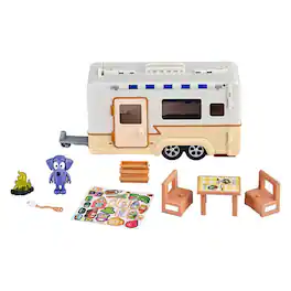 Moose Toys - Bluey Caravan Adventure Playset | Includes Jean Luc Figure - Multi-Color