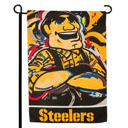 Evergreen Enterprises - Pittsburgh Steelers Double-Sided Justin Patten Garden Flag - Multicolor