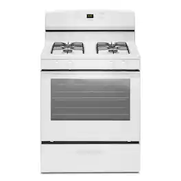 Amana - 5.1 Cu. Ft. Freestanding Gas Range with Bake Assist Temps - White