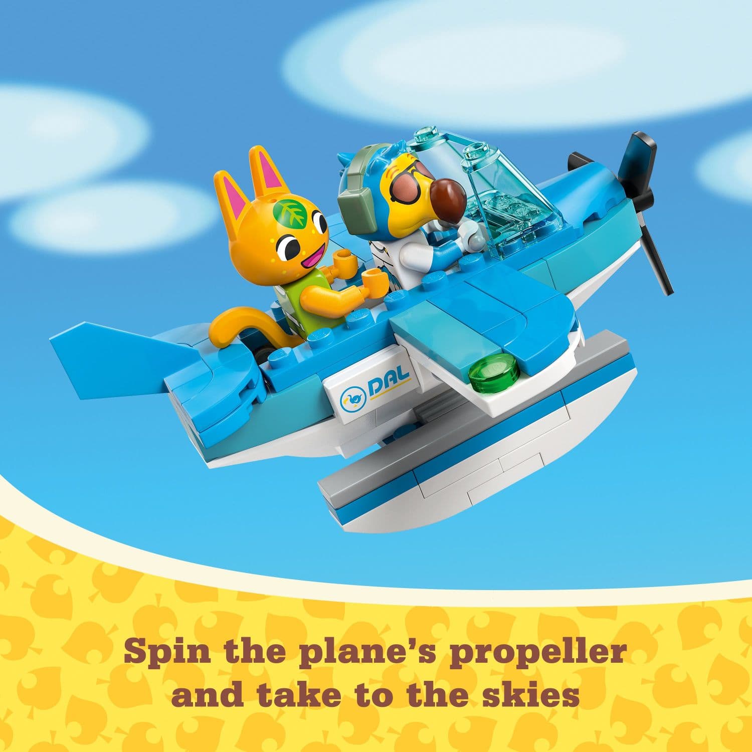 Spin the plane's propeller and take to the skies.