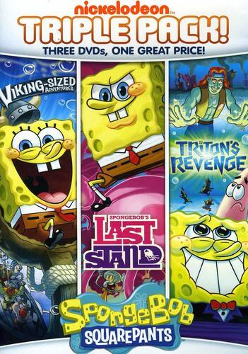 Front. SpongeBob SquarePants: Last Stand / Triton's Revenge / Viking SizedAdventures   - DVD.