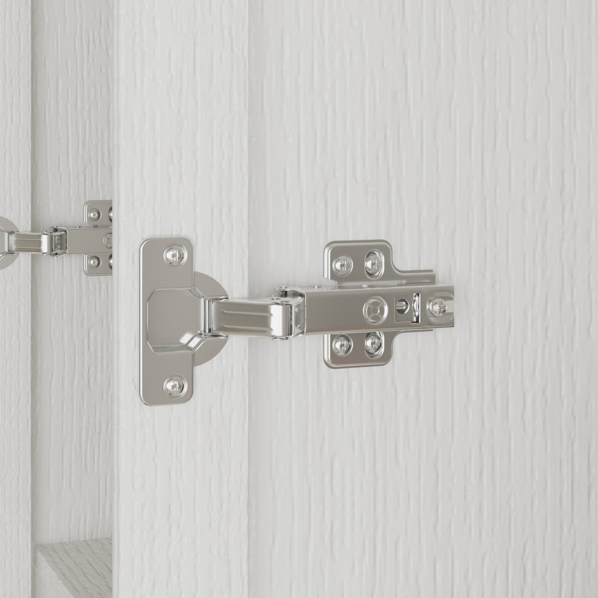 Alt View 8. FUFU & GAGA - Large Glass Door Storage Cabinet with Drawers and Shelves for Living Room Display and Organization - White.