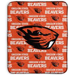 Pegasus - Oregon State Beavers 50" x 60" Repeat Wordmark Fleece Blanket - Multicolor