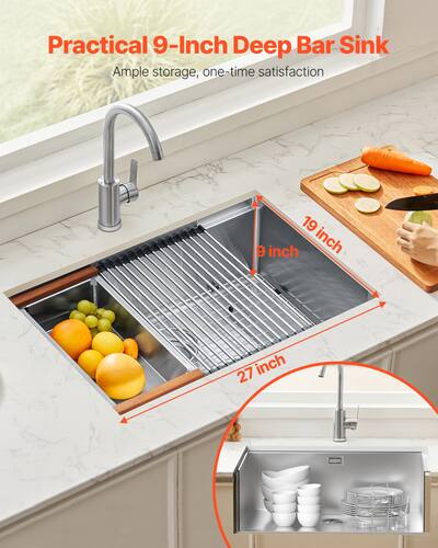 Drop-In Kitchen Sink With Backsplash At Alan Burke Blog