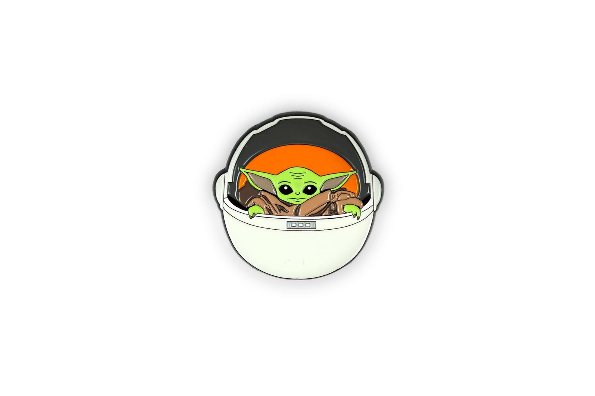 Alt View 1. SalesOne LLC - Star Wars: The Mandalorian The Child Collector Pin | Baby Yoda In Carriage - Green.