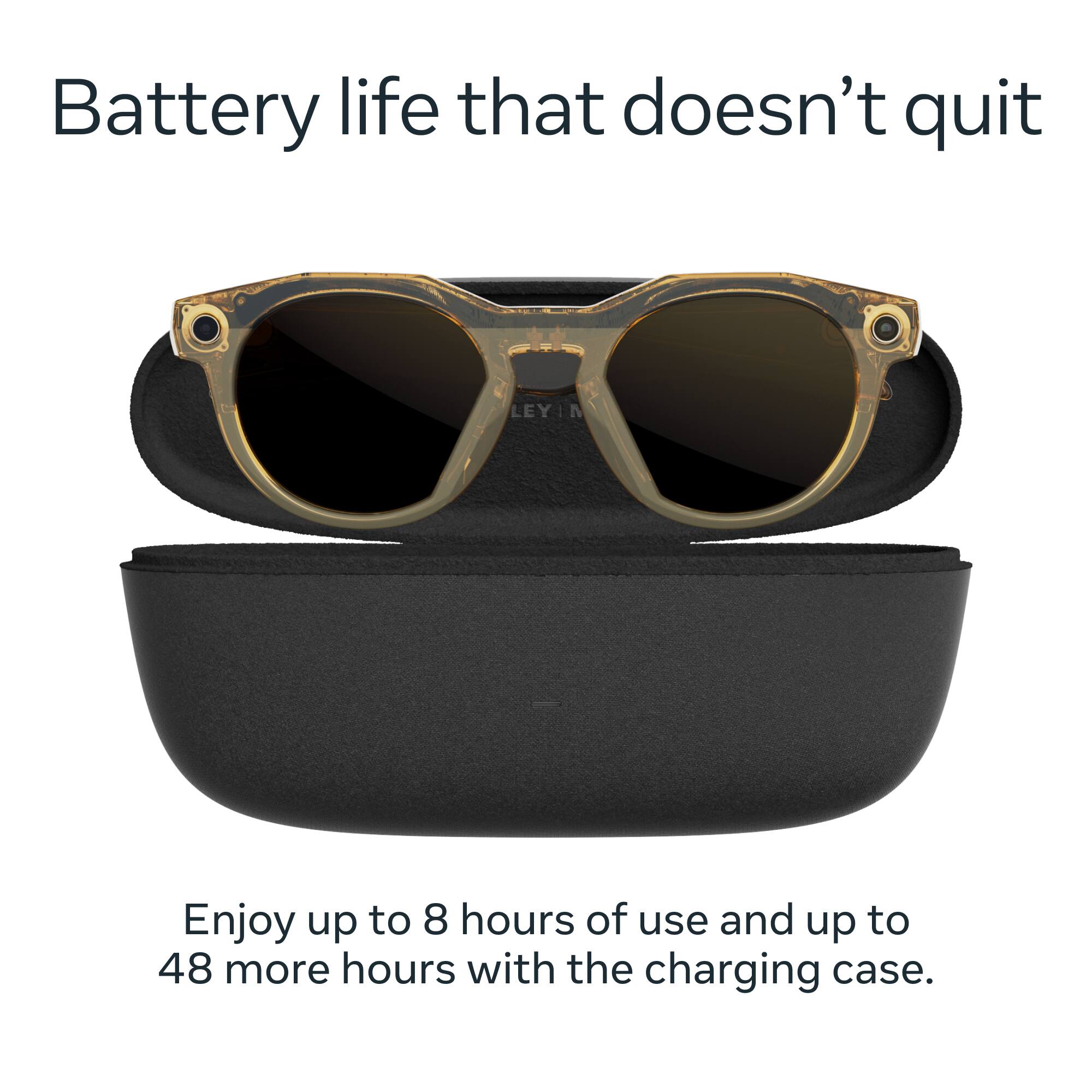Battery life that doesn't quit

Enjoy up to 8 hours of use and up to 48 more hours with the charging case.