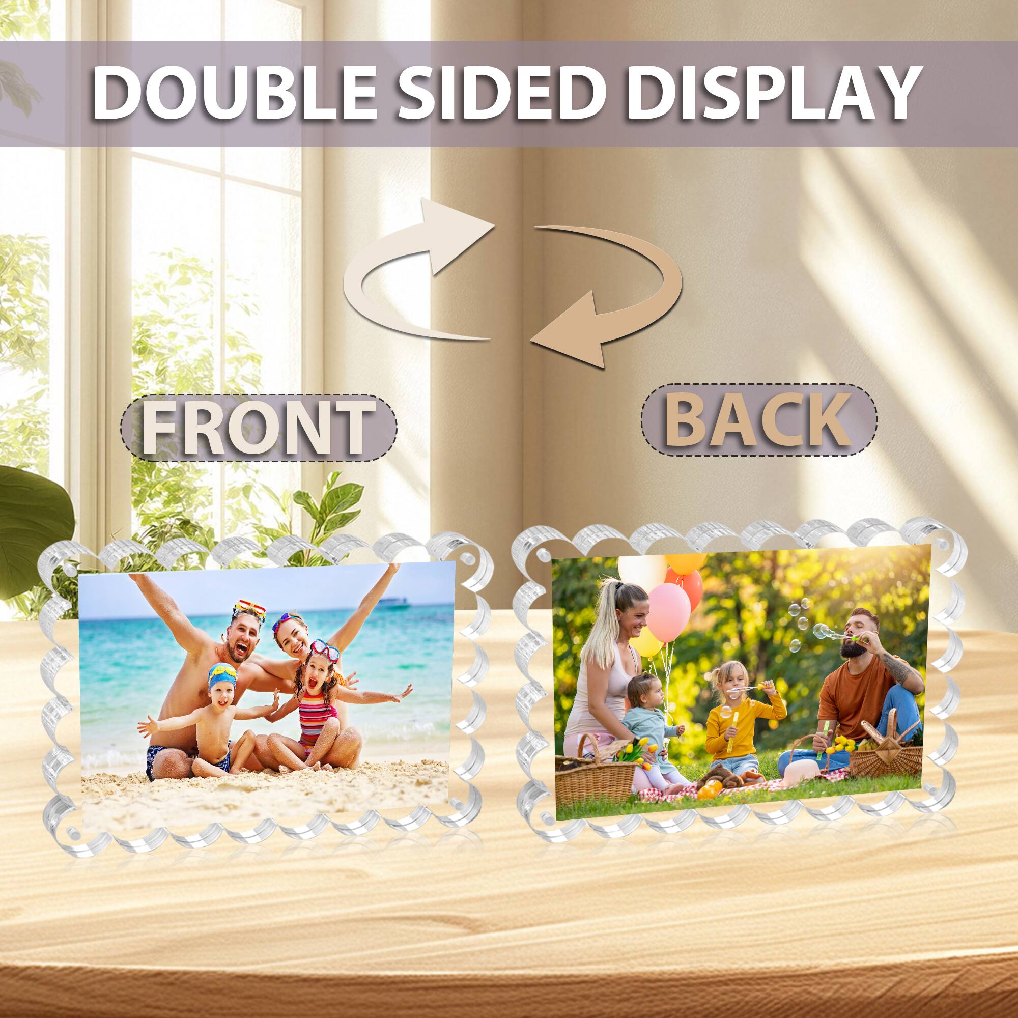 DOUBLE SIDED DISPLAY

FRONT

BACK

DOUBLE SIDED DISPLAY