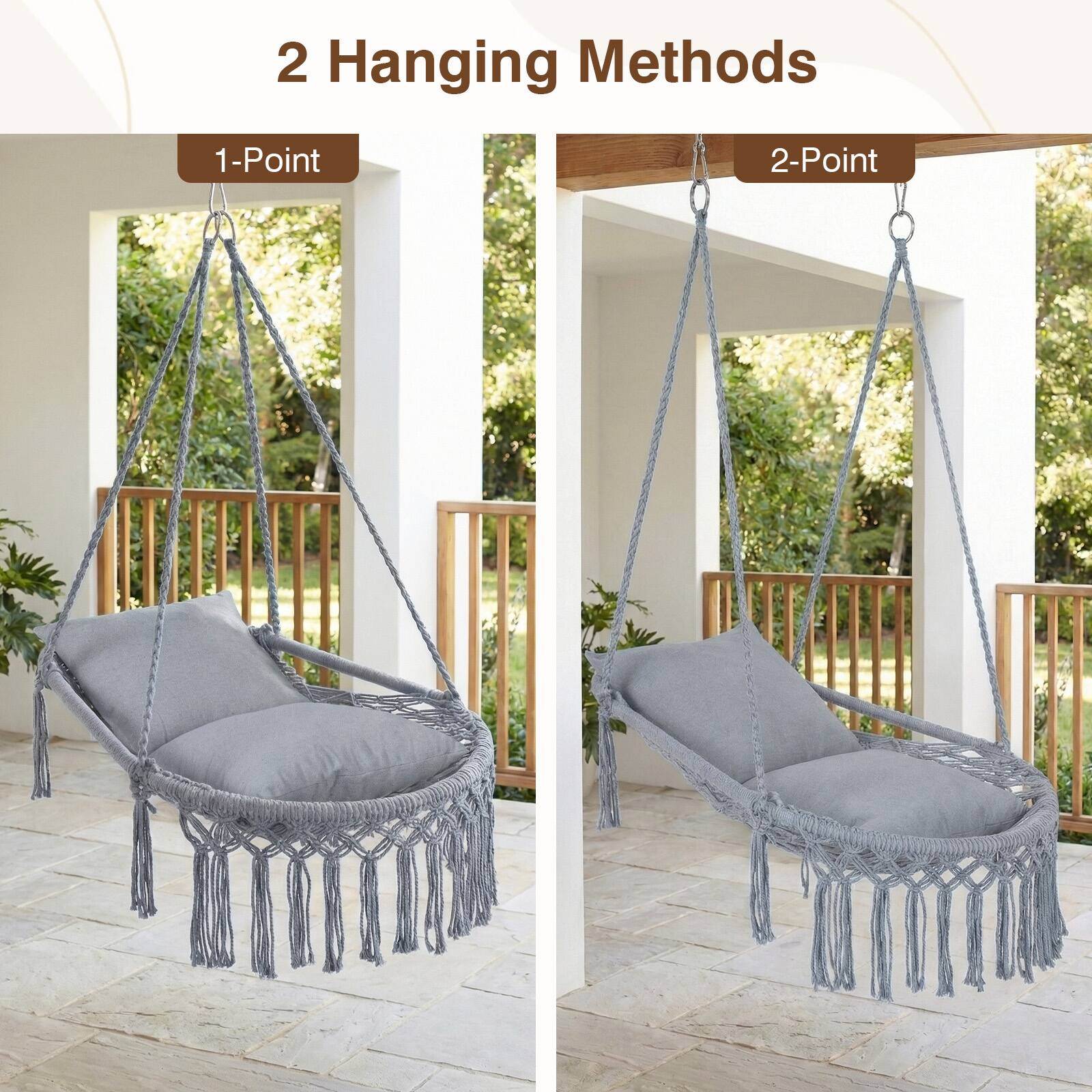 2 Hanging Methods  
1-Point  
2-Point