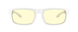 GUNNAR - Gaming Glasses - Enigma, Pride, Amber Lens - Blue Light Blocking, Relieve Dry Eye, Anti Glare - White
