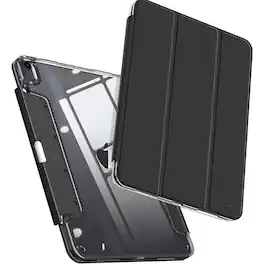 Kitcheniva - Protective Slim Transparent Case For iPad Air 11 Inch M2 2024 Air 5 And 4 - Black