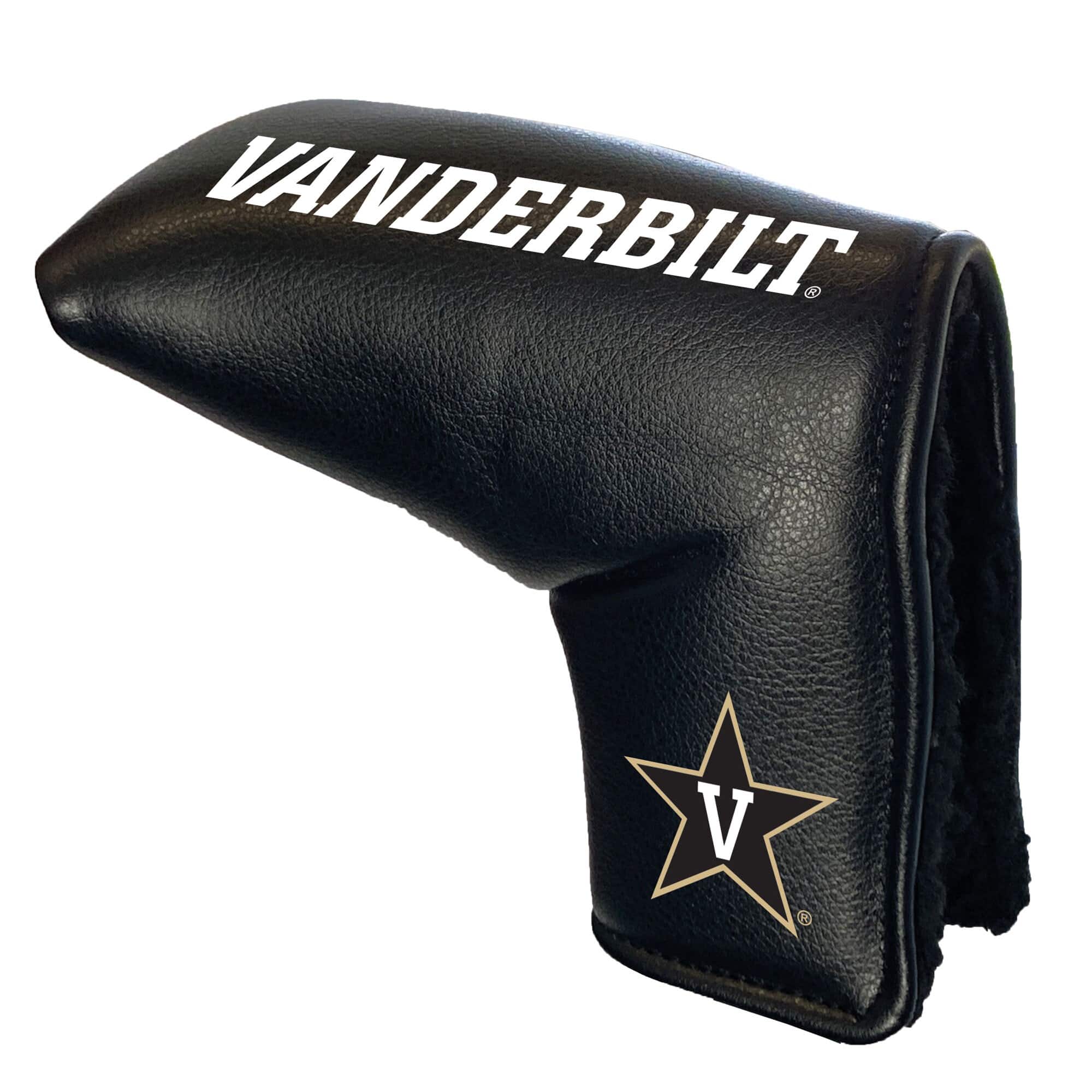 Front. Team Golf - Vanderbilt Commodores Tour Blade Putter Cover - Multicolor.