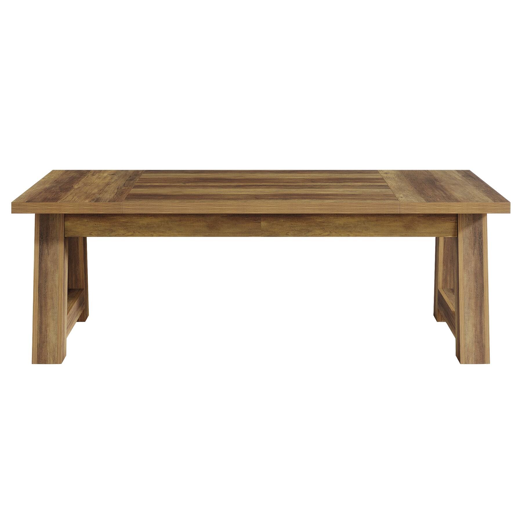 Left. Kadyn - Kadyn Wood Dining Table, Rustic Farmhouse Style, Rectangular Table, Perfect for Family Meals, Brown - Brown.