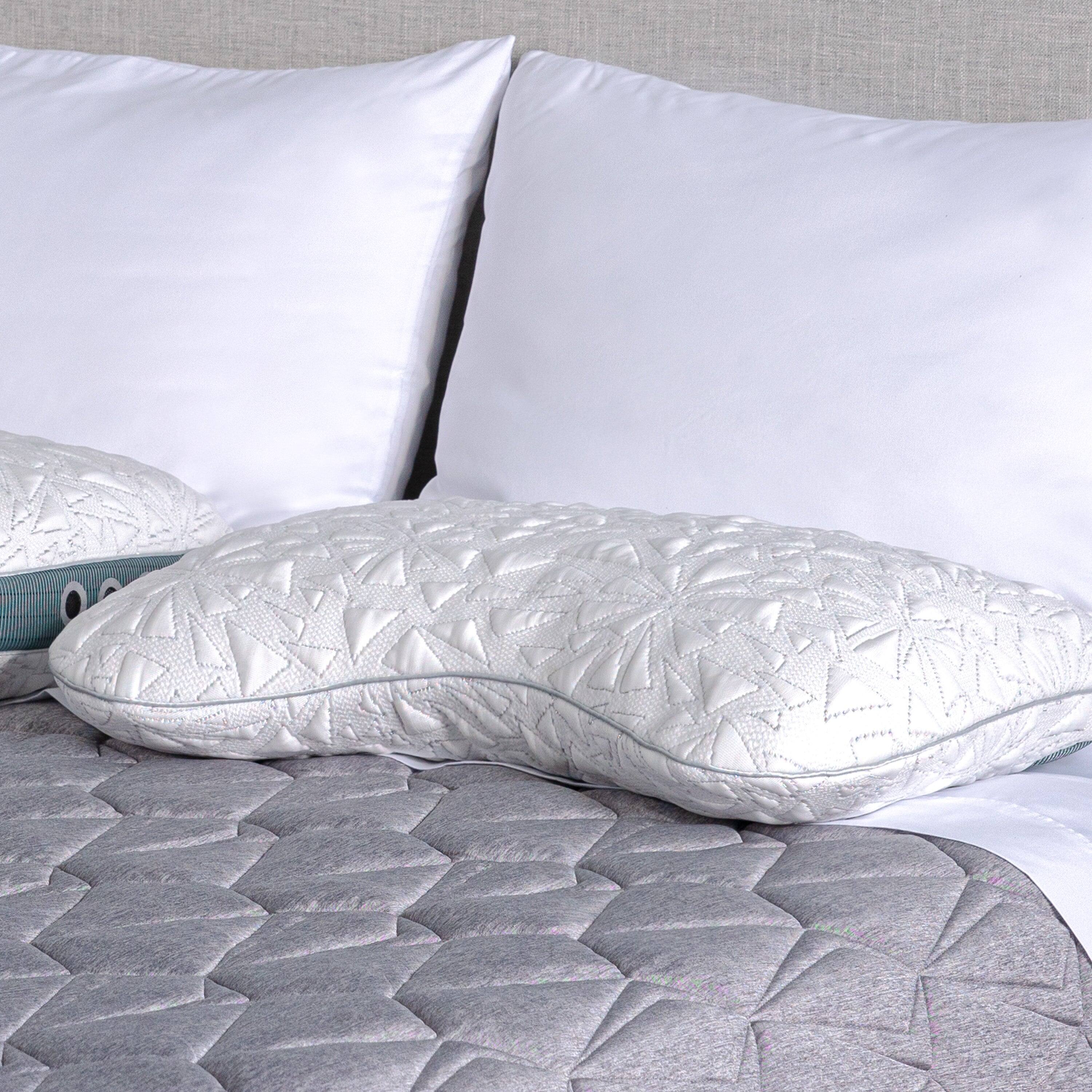 Alt View 4. Bedgear - Storm Cuddle Curve Performance® Pillow - White, Standard, 3.0 Loft - White.