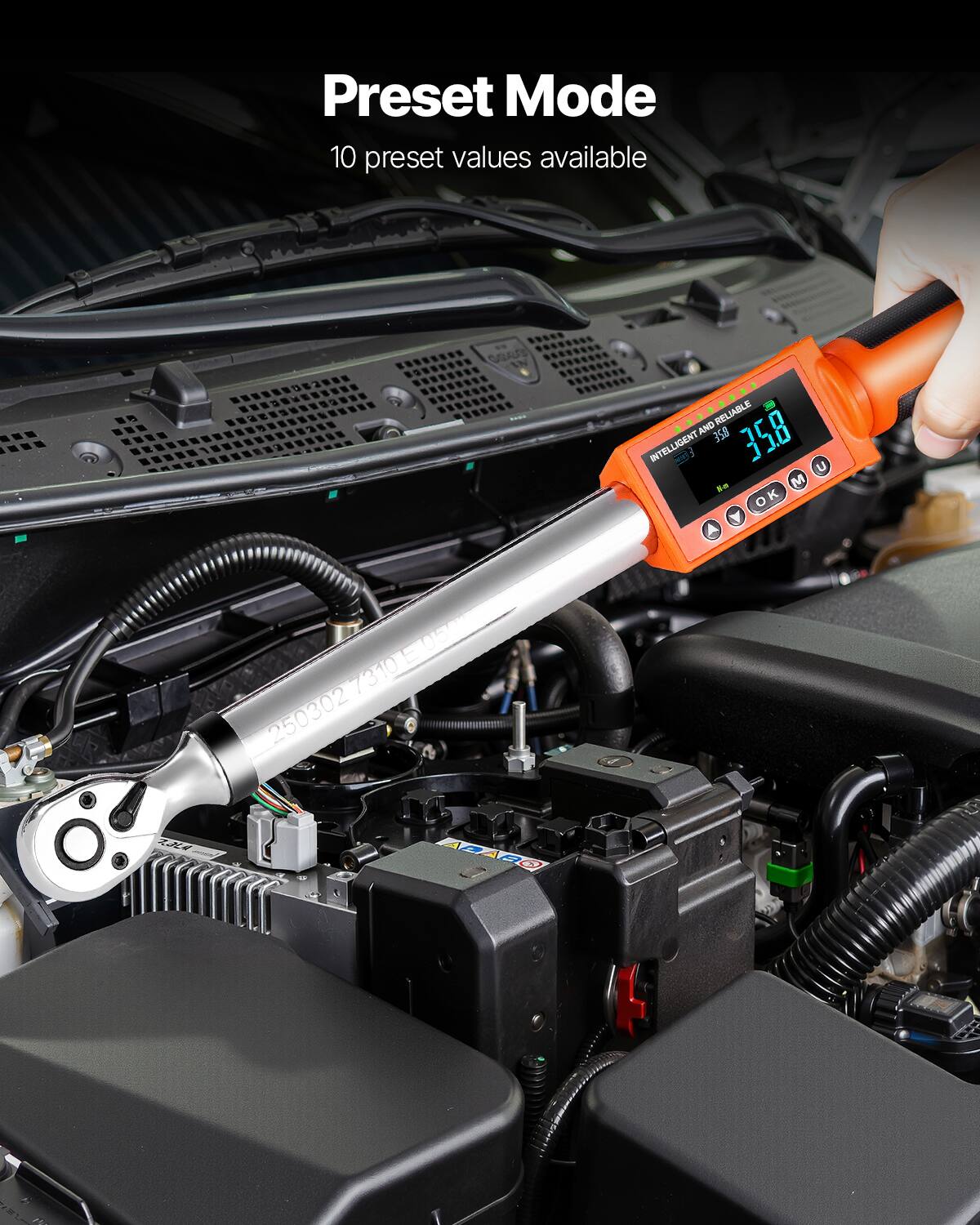 VEVOR Digital Torque Wrench Set, 2 Pieces, 1/2, 3/8 Inch Drive, 72
