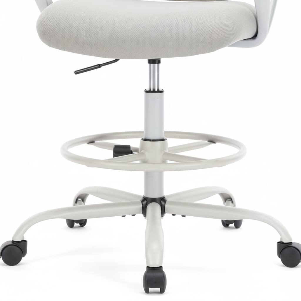 Alt View 6. AOITUN - Office Chair, Ergonomic Tall Mesh Office Chair with Storable Lumbar Support, Adjustable Foot Ring , Gray - Gray.