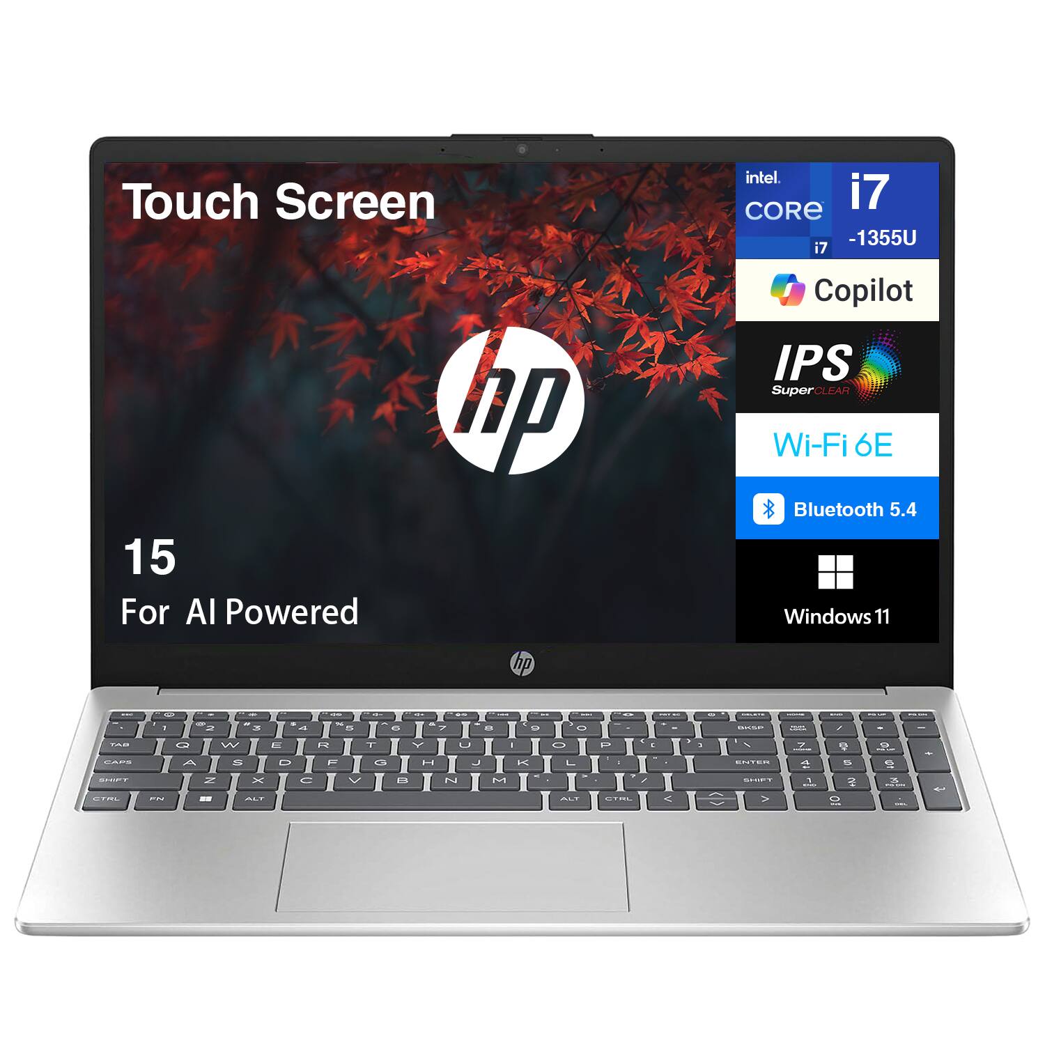 HP 15 Laptop 15.6 FHD (Intel i7 1355U, 64GB DDR4, 2TB PCIe SSD