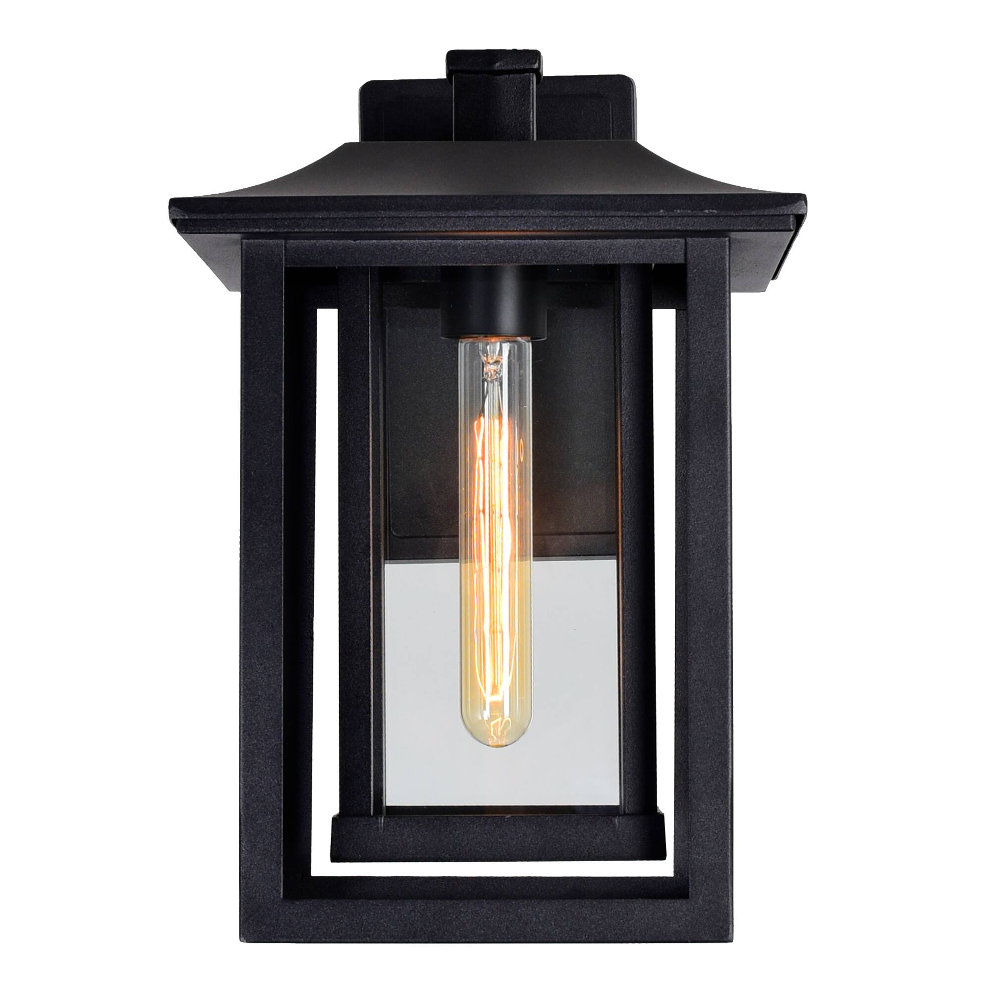 Alt View 2. CWI Lighting - Winfield 1 Light Black Outdoor Wall Light - Black.
