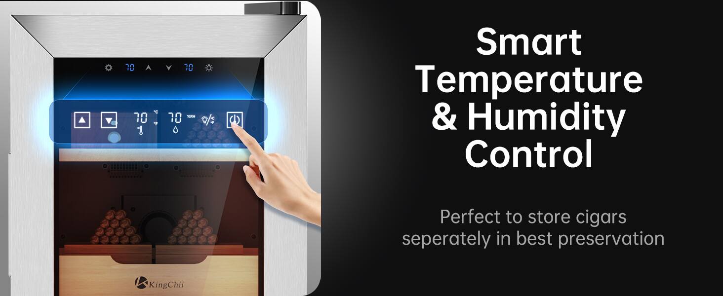 Smart Temperature & Humidity Control

Perfect to store cigars separately in best preservation

KingChii
