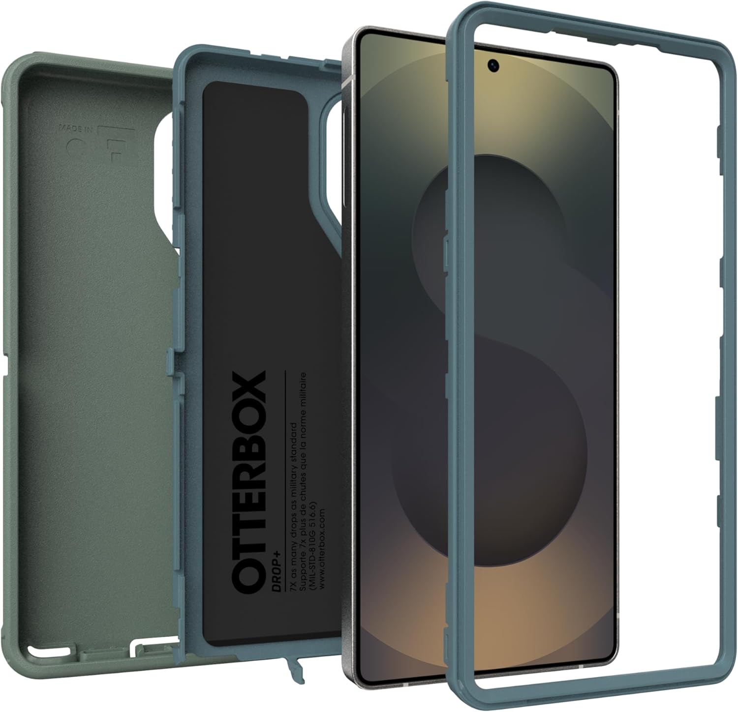 Made in OTTERBOX DROP+  
militaire norme standard  
O Que military chutes 6 de drops 510.0) in plus 7x 10G 7X many a ns Supporte (MIL-STD-810G  
www.otterbox.com