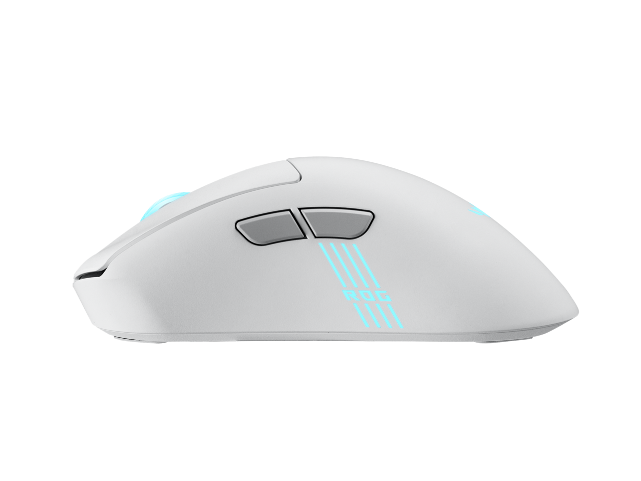 Alt View 8. ASUS - ASUS ROG Keris II Wireless Gaming Mouse, 64g, 42K DPI, ROG Switches, SpeedNova Wireless, Bluetooth - Moonlight White - Moonllight White.