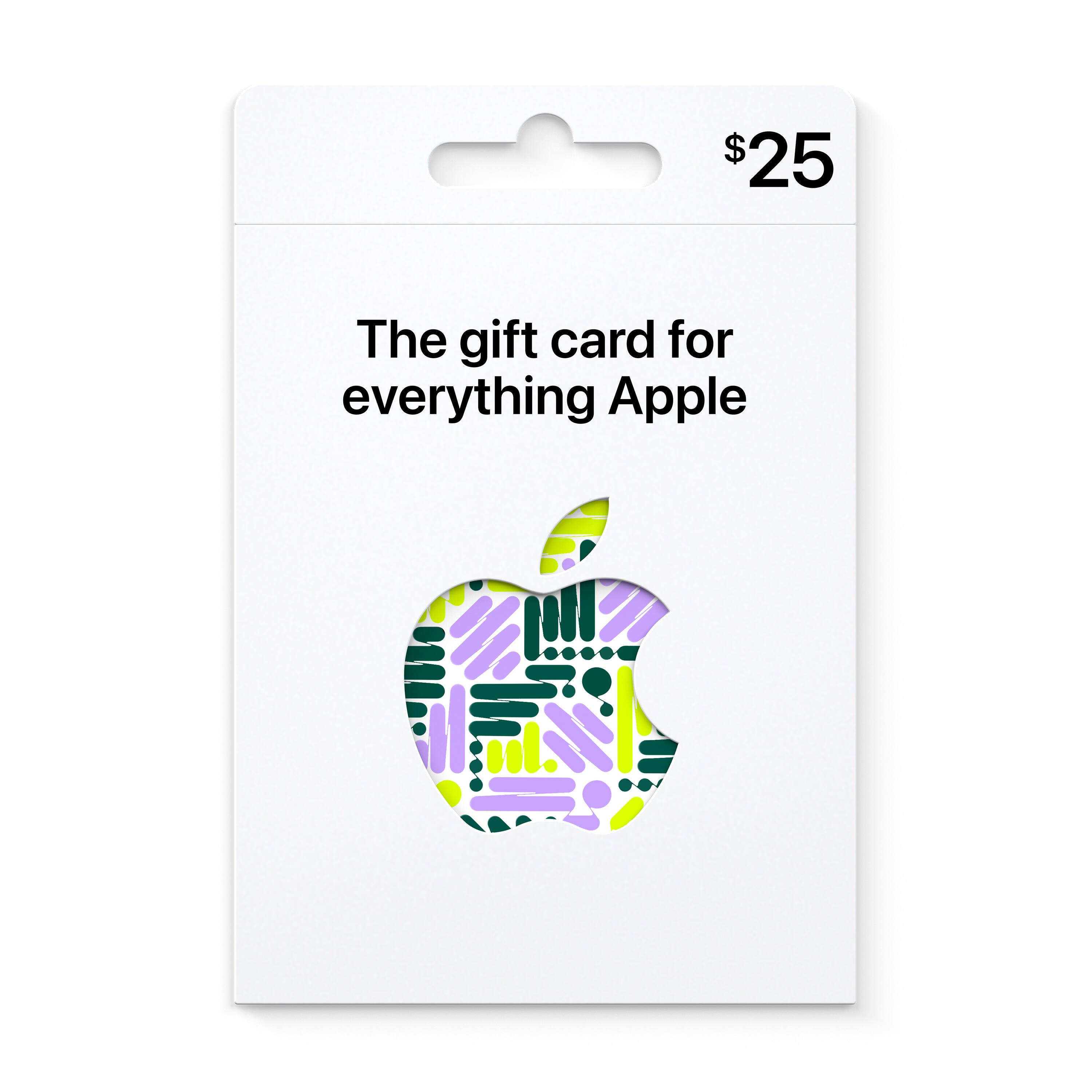 Alt View 13. Apple - $25 Apple Gift Card - App Store, Apple Music, iTunes, iPhone, iPad, AirPods, accessories, and more.