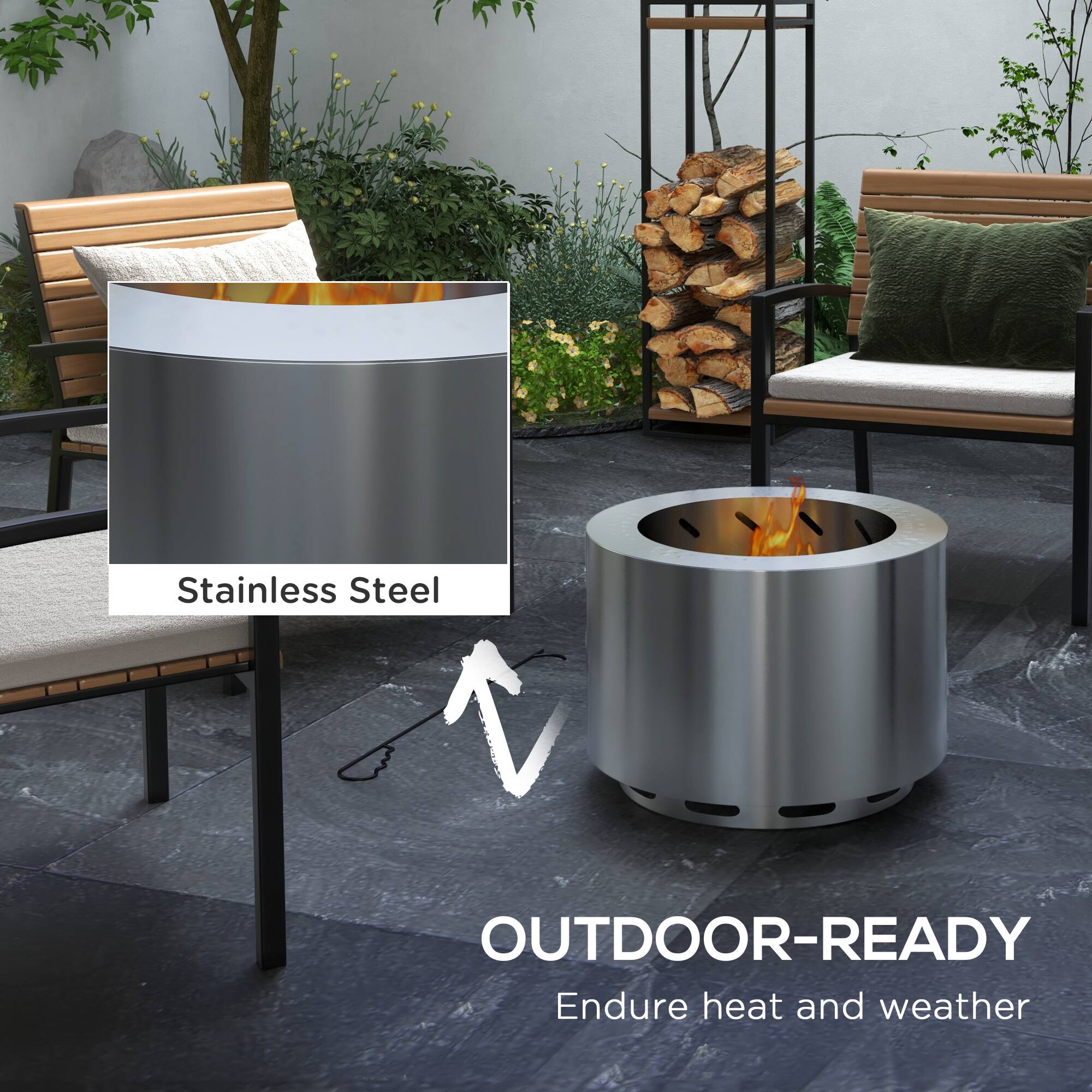 Stainless Steel  
OUTDOOR-READY  
Endure heat and weather