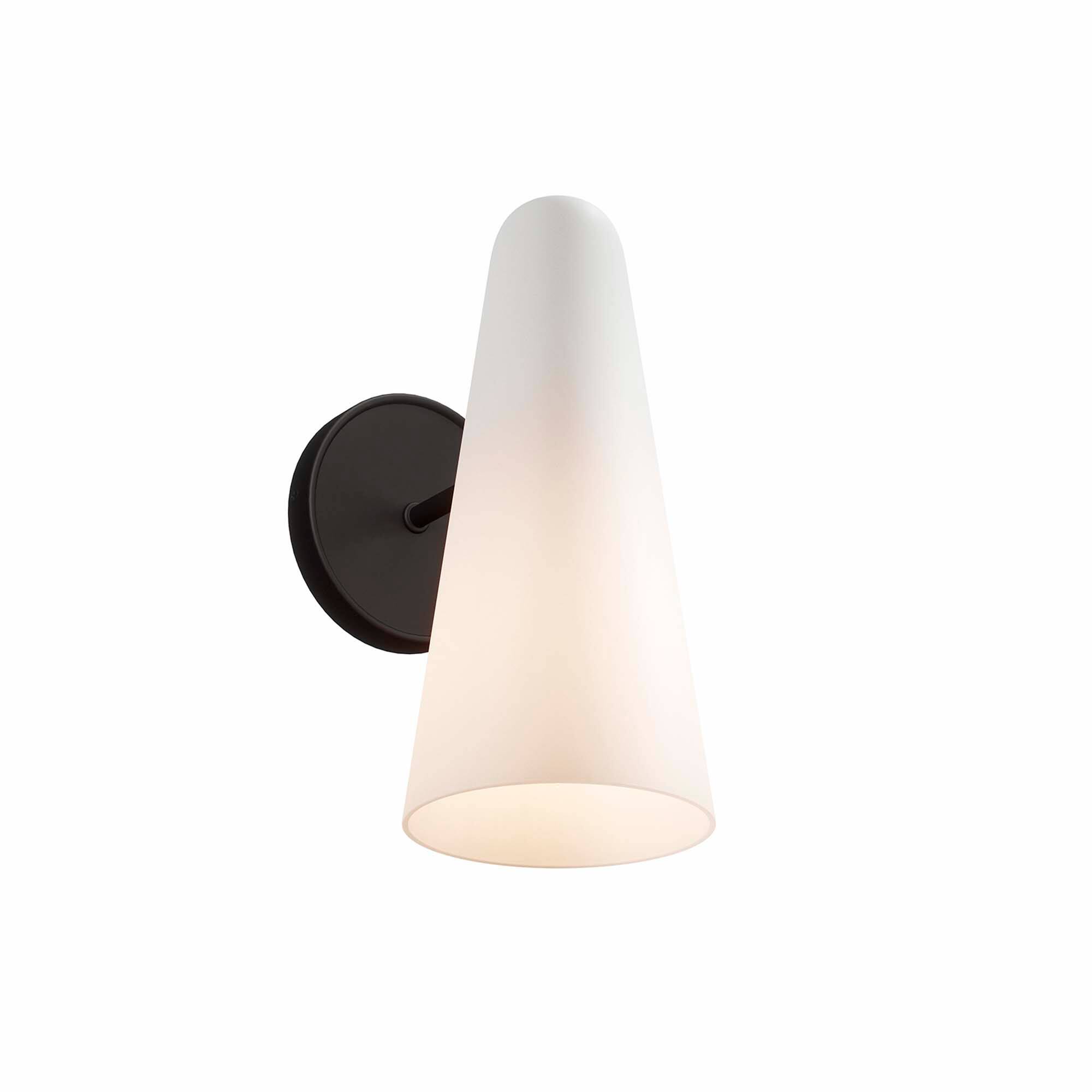 Alt View 2. Modway - Beacon 1-Light Wall Sconce by Modway - Opal Black.