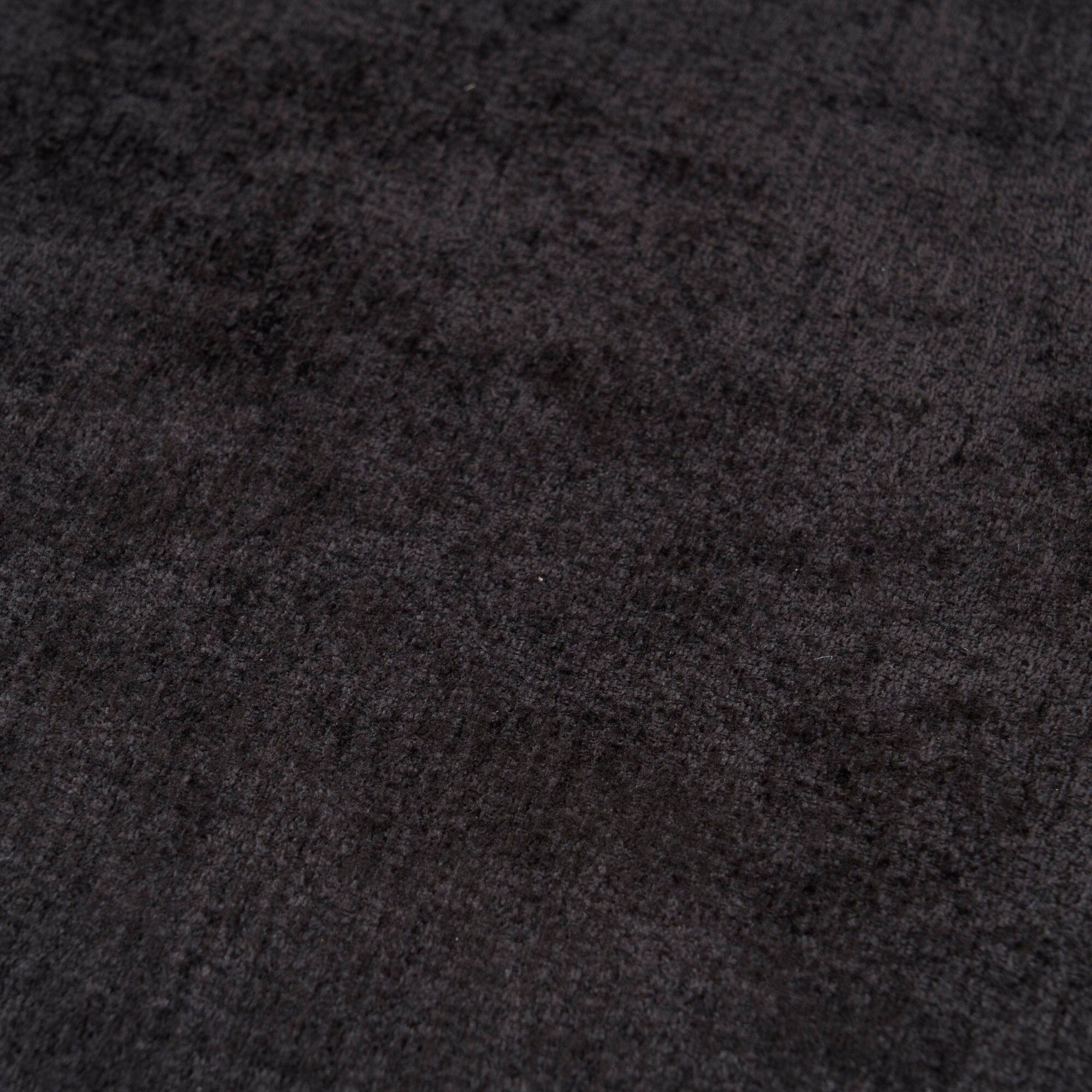 Alt View 6. GOODSILO - Modern Crescent-Shaped Sofa with Deep Cushions and Self-Inflating Foam, Three-Seater Design for Ultimate Comfort - Black.