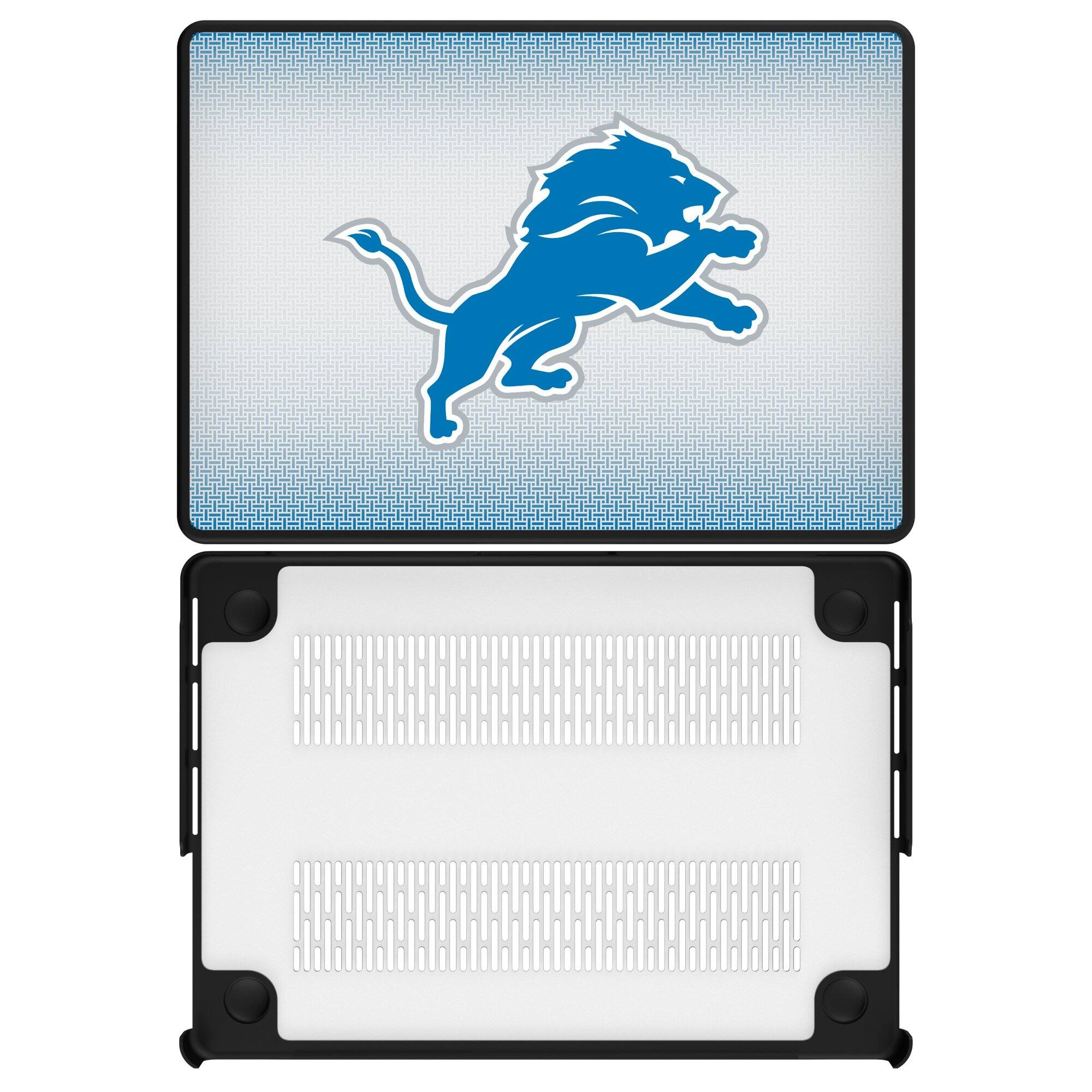 Front. Keyscaper - Detroit Lions Linen MacBook Case - Air 13 in - Multicolor.