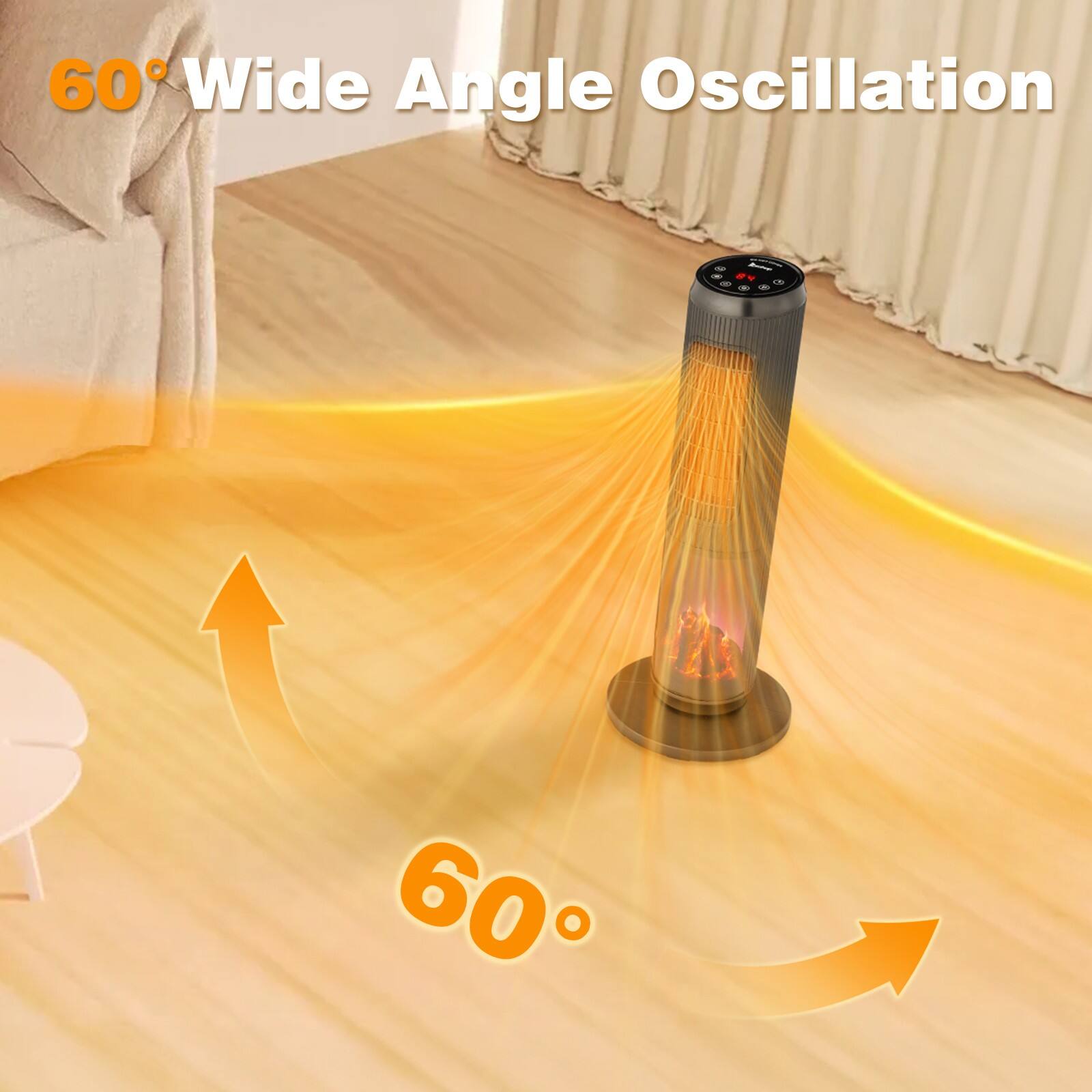 60° Wide Angle Oscillation  
60°