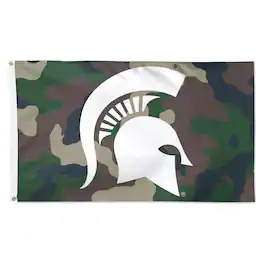 WinCraft - Michigan State Spartans 3' x 5' Single-Sided Deluxe Camo Flag - Camouflage