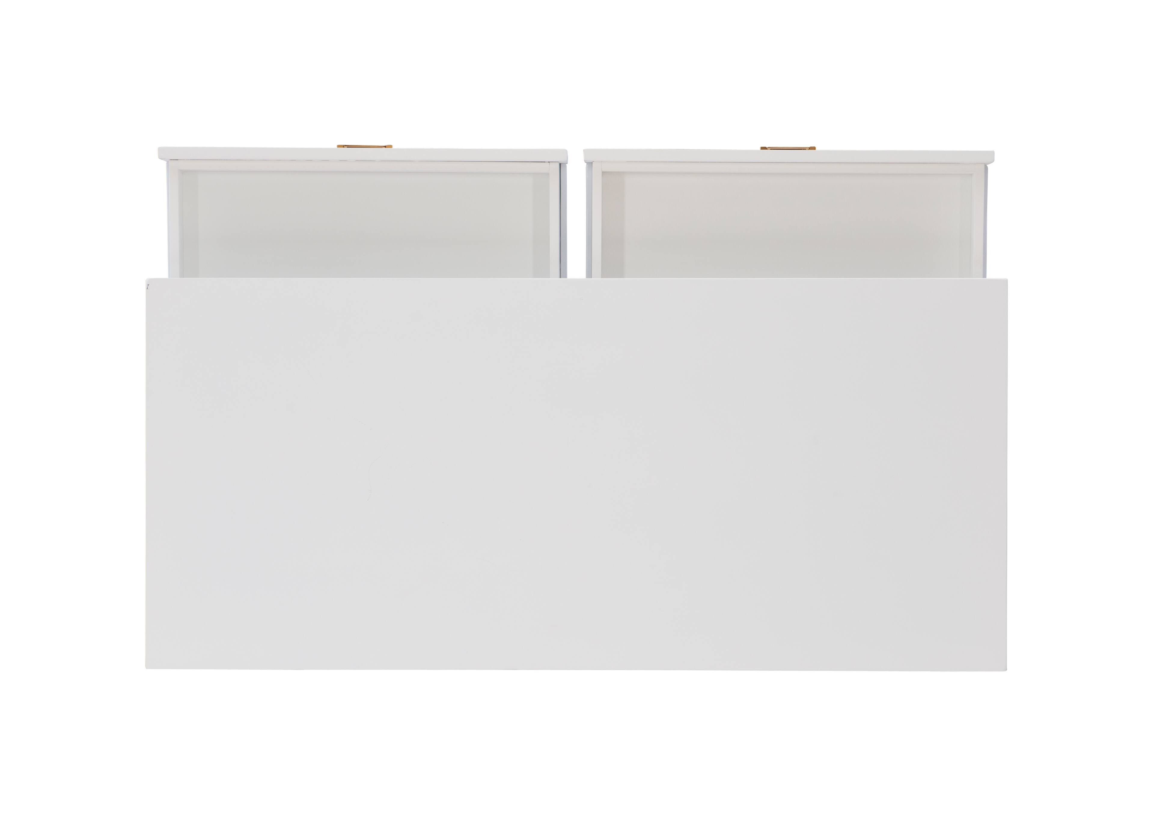 Alt View Zoom 16. Linon Home Décor - Penrose Two-Drawer Campaign-Style Writing Desk - White.