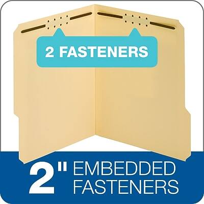 2 Fasteners  
2" Embedded Fasteners