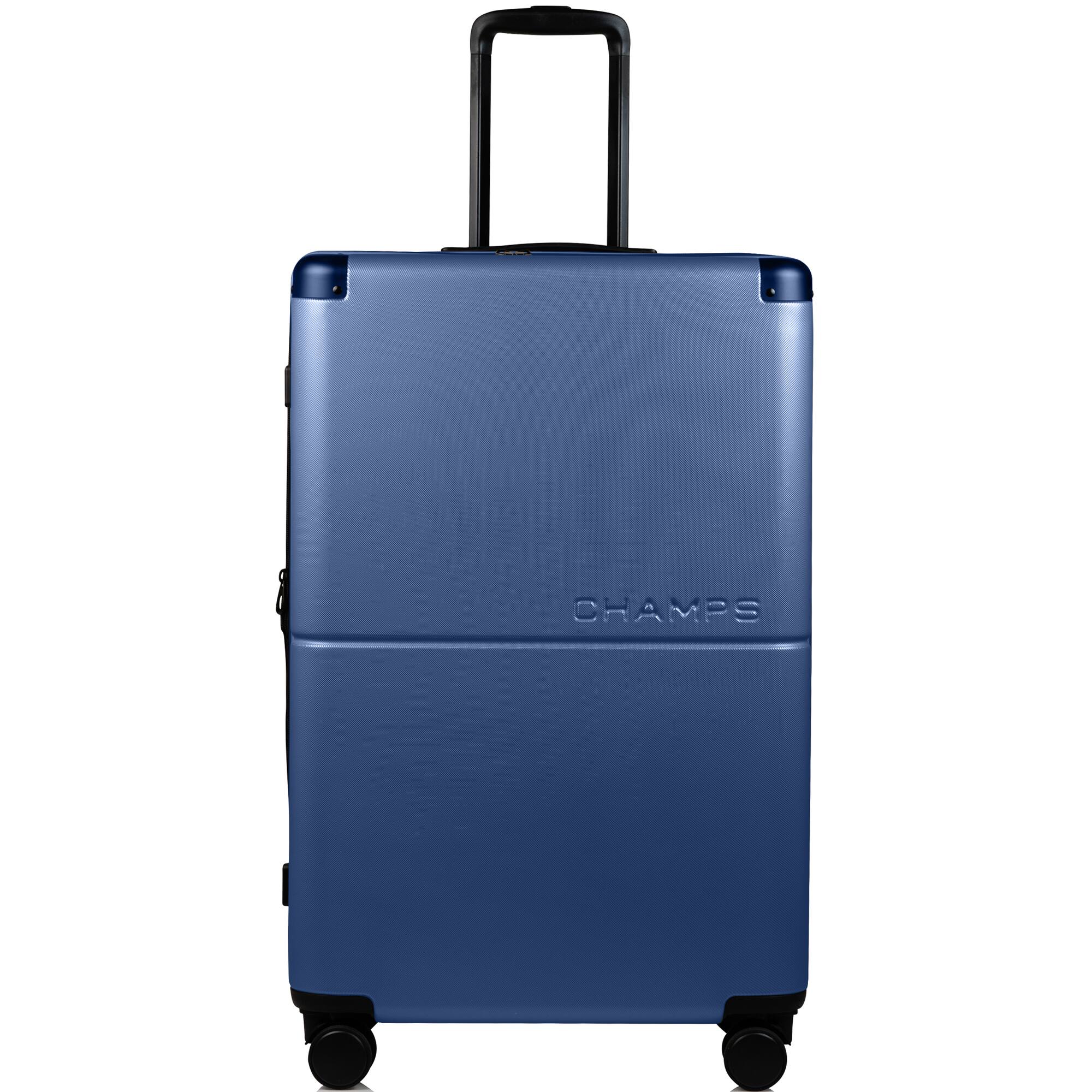 Angle. Champs - Earth Collection - 3-piece Hardside Luggage set - Navy.