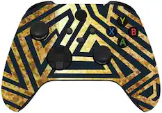 Front. ProControllers - Custom Wireless Controller for Xbox Series X|S, Xbox One, & PC - Golden Apex.