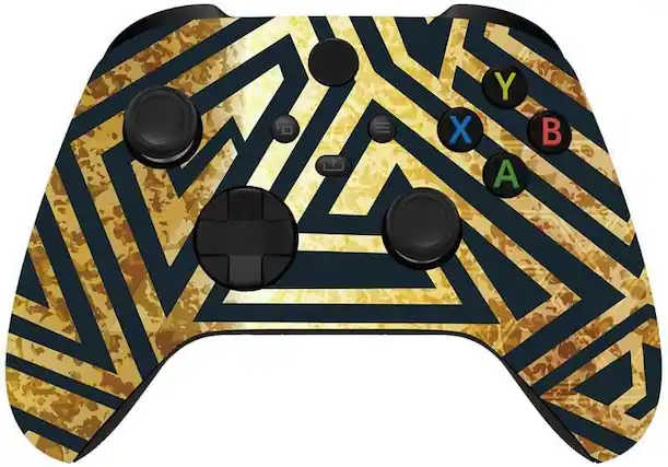 Front. ProControllers - Custom Wireless Controller for Xbox Series X|S, Xbox One, & PC - Golden Apex.