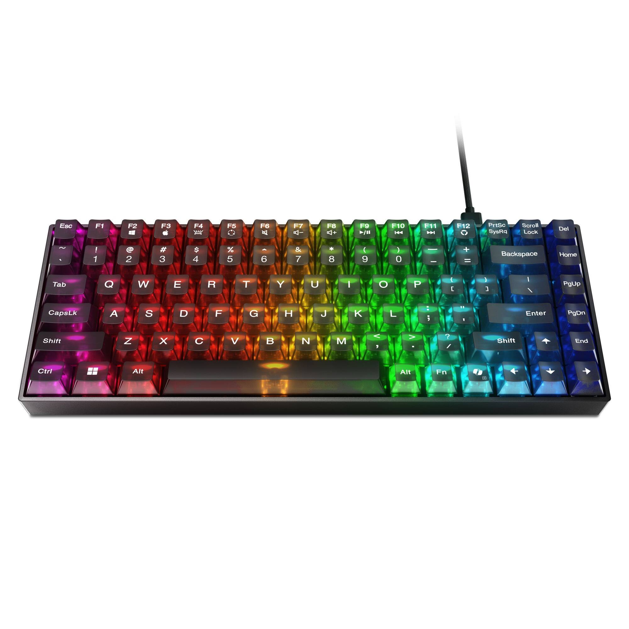 Esc  
F1  
F2  
F3  
F4  
F5  
F6  
F7  
F8  
F9  
F10  
F11  
F12  
PrtSc SysRq  
Scroll Lock  
Del  
! 1  
@ 2  
# 3  
$ 4  
% 5  
6  
& 7  
8  
( 9  
) 0  
-  
+ =  
Backspace  
Home  
Tab  
Q  
W  
E  
R  
T  
Y  
U  
I  
O  
P  
[  
]  
\  
PgUp  
CapsLk  
A  
S  
D  
F  
G  
H  
J  
K  
L  
;  
'  
Enter  
PgDn  
Shift  
Z  
X  
C  
V  
B  
N  
M  
,  
.  
/  
Shift  
End  
Ctrl  
Alt  
Fn