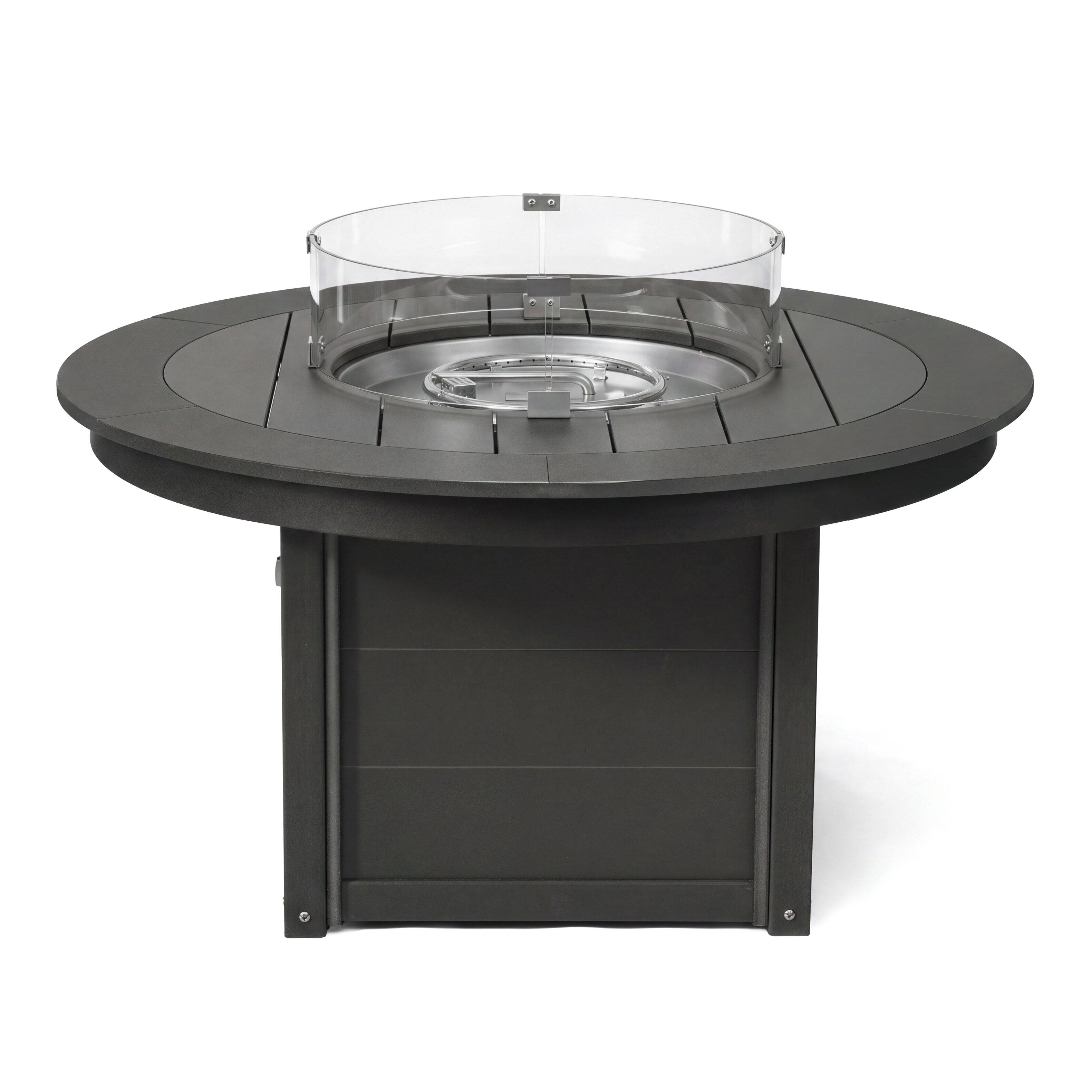 Alt View 1. WestinTrends - WestinTrends Helios 47" Modern Outdoor 55,000 BTU Patio Propane Round Fire Pit Table - Gray.