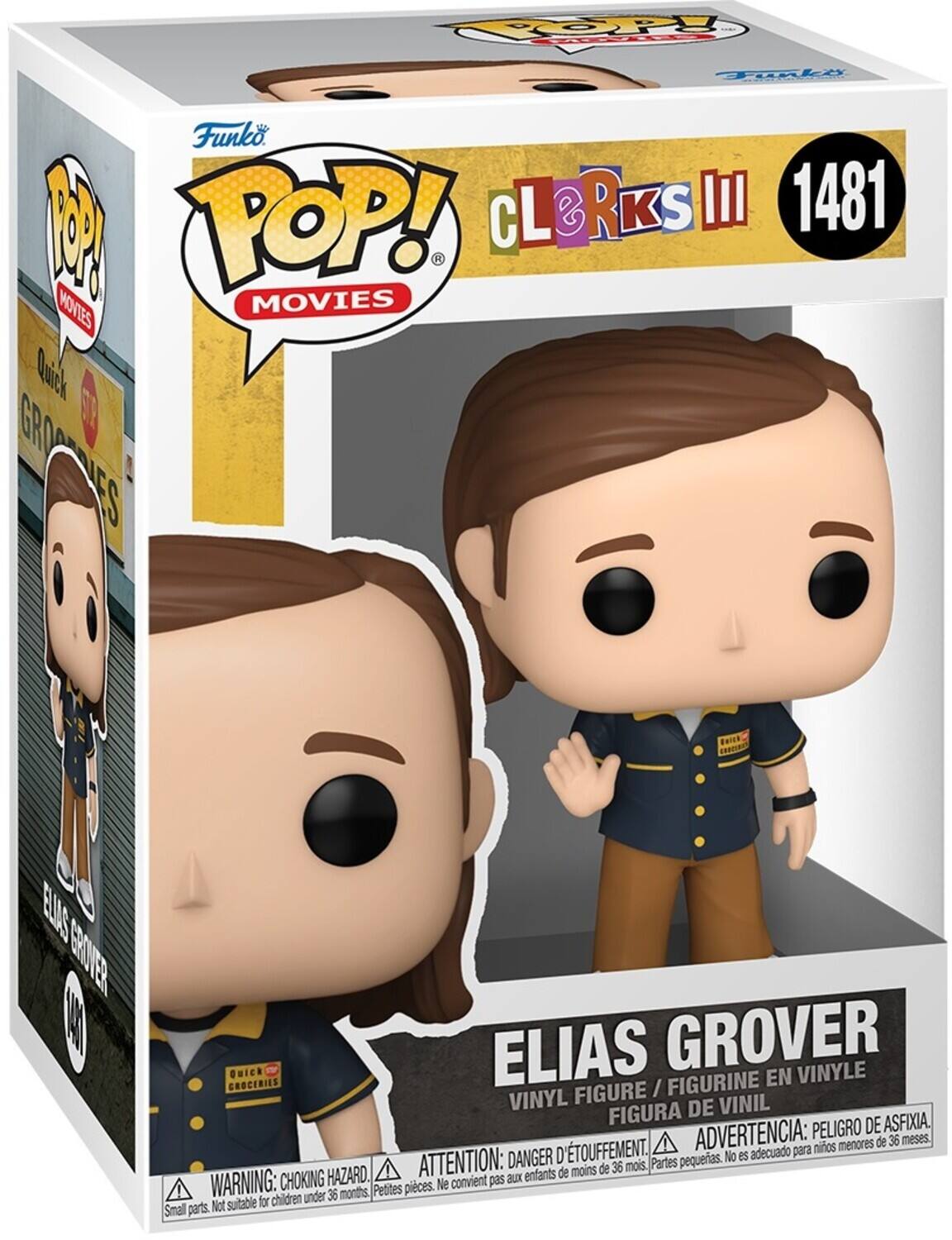 POP! Funko 9 POP! CLORKS III 1481 MOVIES Quick GRO T GROCEVES ES EUS GROVER CE Quick ELIAS GROVER VINYLE CROCERIES FIGURINE EN FIGURE / VINYL DE VINIL FIGURA DE ASFIXIA ADVERTENCIA: PELIGRO DE AFIXIA. ATTENTION: DANGER D'ÉTOUFFEMENT. Partes pequeñas. No es adecuado para menores de 36 meses. CHOKING HAZARD. WARNING: choking hazard. Petites pièces. Ne convient pas aux enfants. Small parts. Not suitable for children under 36 months.