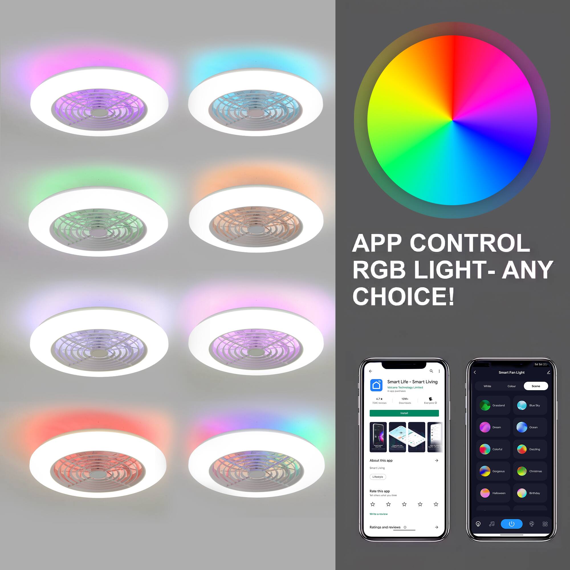 APP CONTROL RGB LIGHT- ANY CHOICE! - i Ta  - tan L Smart Lite Smart Living  - -  | - - - - - - - - i - - | | - - | - - -