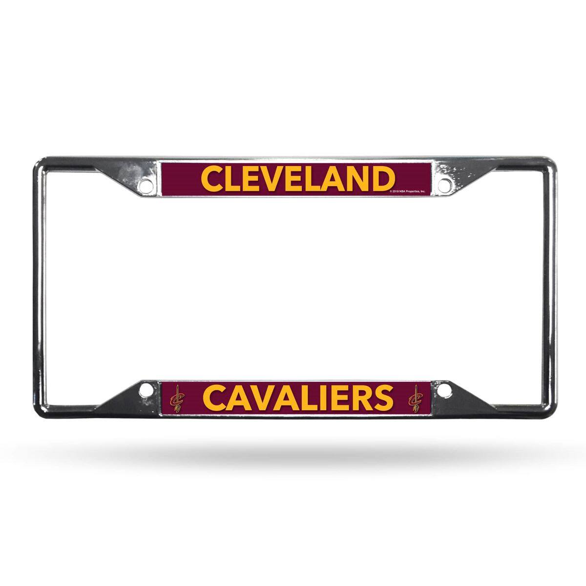 Cleveland Cavaliers NBA Cavs Lightweight Chrome Metal License Plate Frame