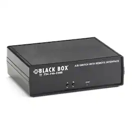 Black Box Network Services - CAT6 A/B Switch - Latching RJ45 Remote Control, Dry Contact